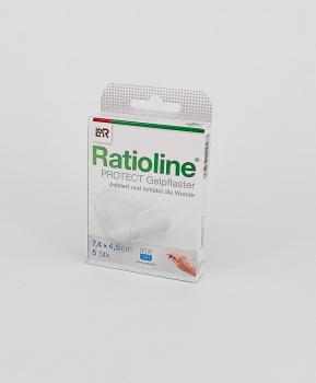 Blasenpflaster, Ratioline Protect Gelpflaster, 5 Stück 7,4 x 4,5 cm